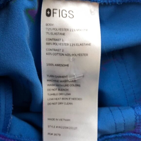 Figs Unisex Jogger Scrub Pants Medium Cargo Medical Uniform Drawstring Pockets - Picture 9 of 16